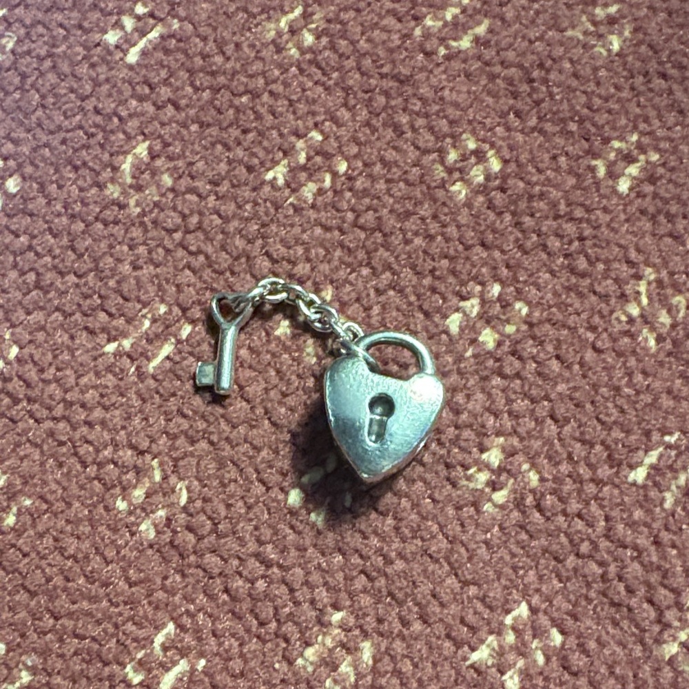 Heart Lock and Key Charm